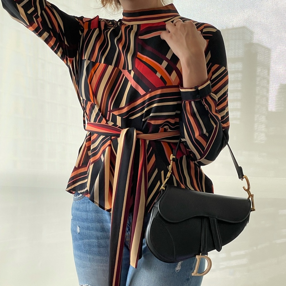 Zara top multi color/ worn once/ size L